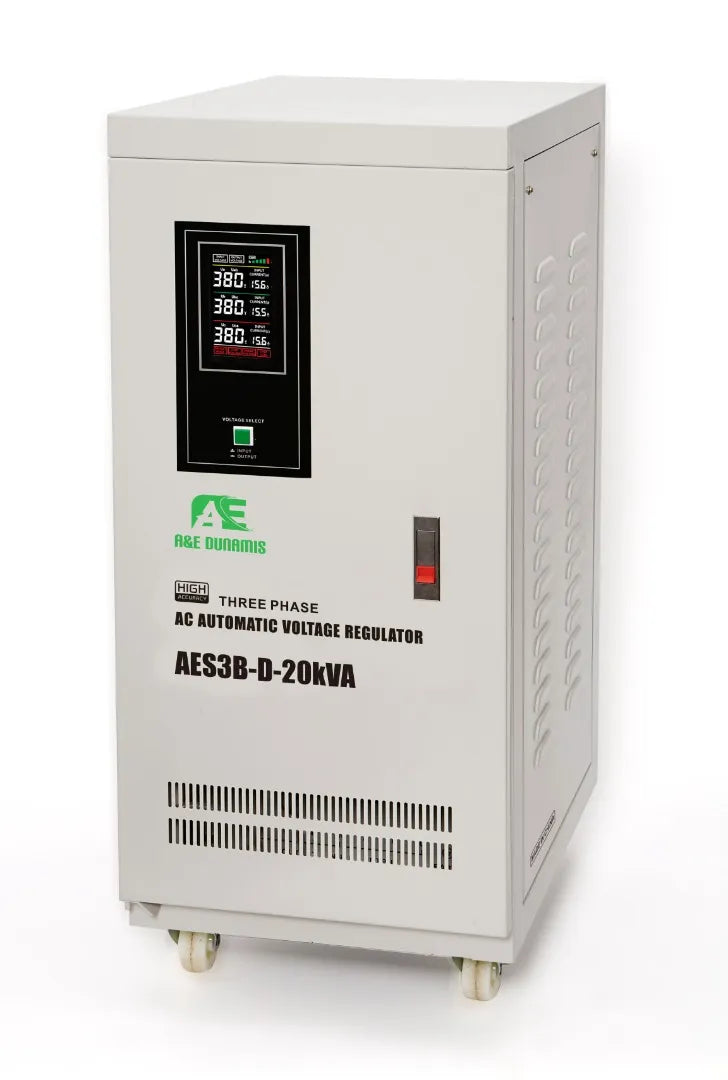 A&E DUNAMIS 20KVA 3phase Servo Voltage Stabilizer(240v-456V) - AES3B-D-20KVA