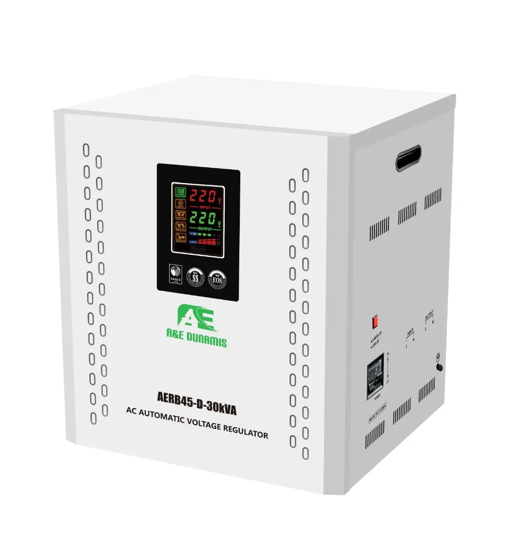 A&E DUNAMIS 30KVA Relay Voltage Stabilizer (45V-270V) - AERB45-D-30KVA