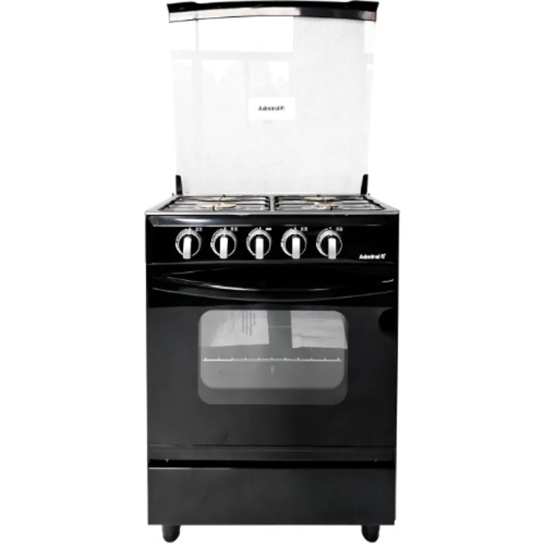 Admiral 60x60 4 Gas Burner Cooker Black, AD_GC600B