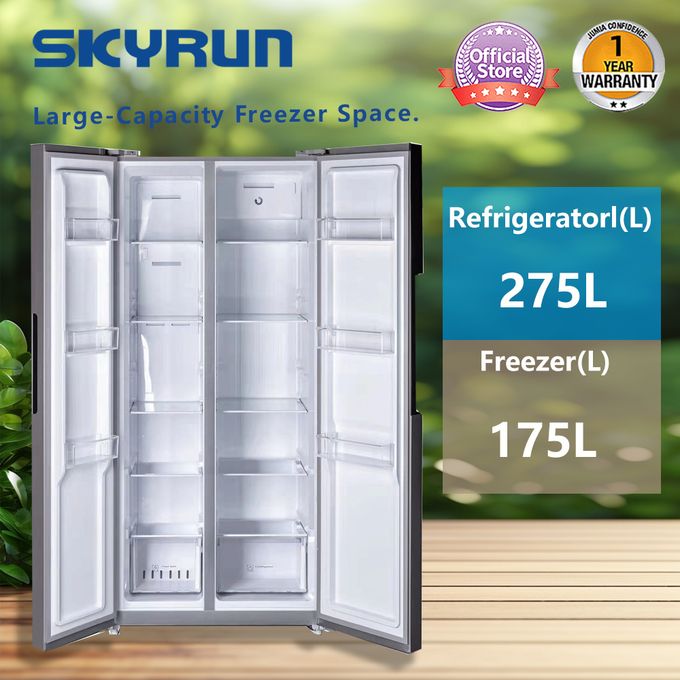 Skyrun 450 Litres Inverter Side By Side No Frost Refrigerator BCD-450W