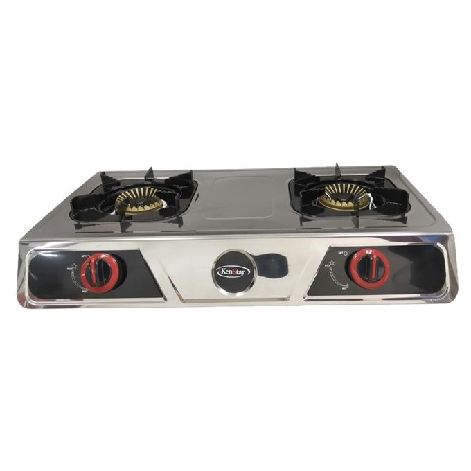 Kenstar 2-Burner Stainless Steel Tabletop Gas Cooker, KS-TTC205SSI