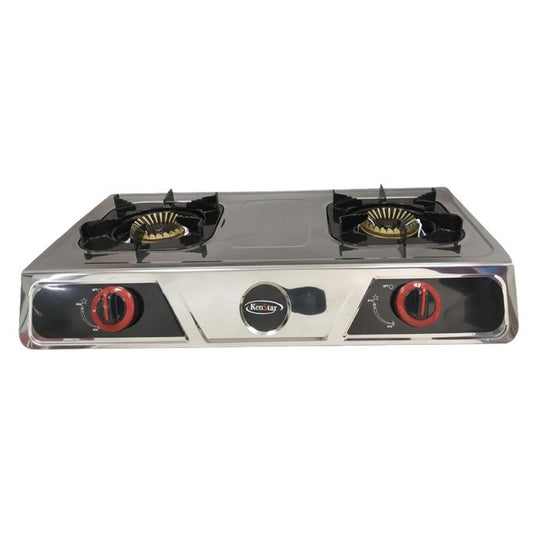 Kenstar 2-Burner Stainless Steel Tabletop Gas Cooker, KS-TTC205SSI