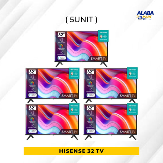 5 UNIT COMBO HISENSE 32 Inches LED SMART TV 32A4K with Free wall bracket  Save ₦26,250! 😱🛒 on this Deal