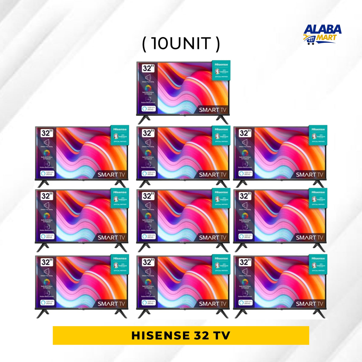 10 UNIT COMBO HISENSE 32 Inches LED SMART TV 32A4K with Free wall bracket  Save ₦70,000! 😱🛒 on this Deal
