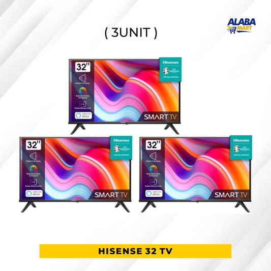 3 UNIT COMBO HISENSE 32 Inches LED SMART TV 32A4K with Free wall bracket Save ₦7,875! 😱🛒 on this Deal