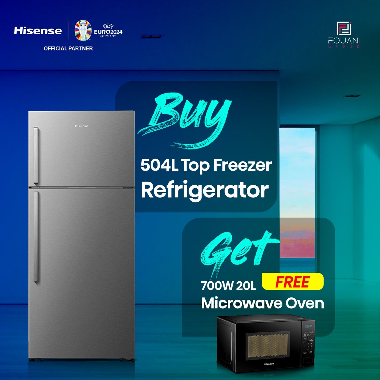 Hisense RD-66WR 504L Top Freezer Refrigerator