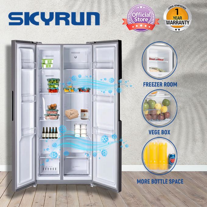 Skyrun 450 Litres Inverter Side By Side No Frost Refrigerator BCD-450W