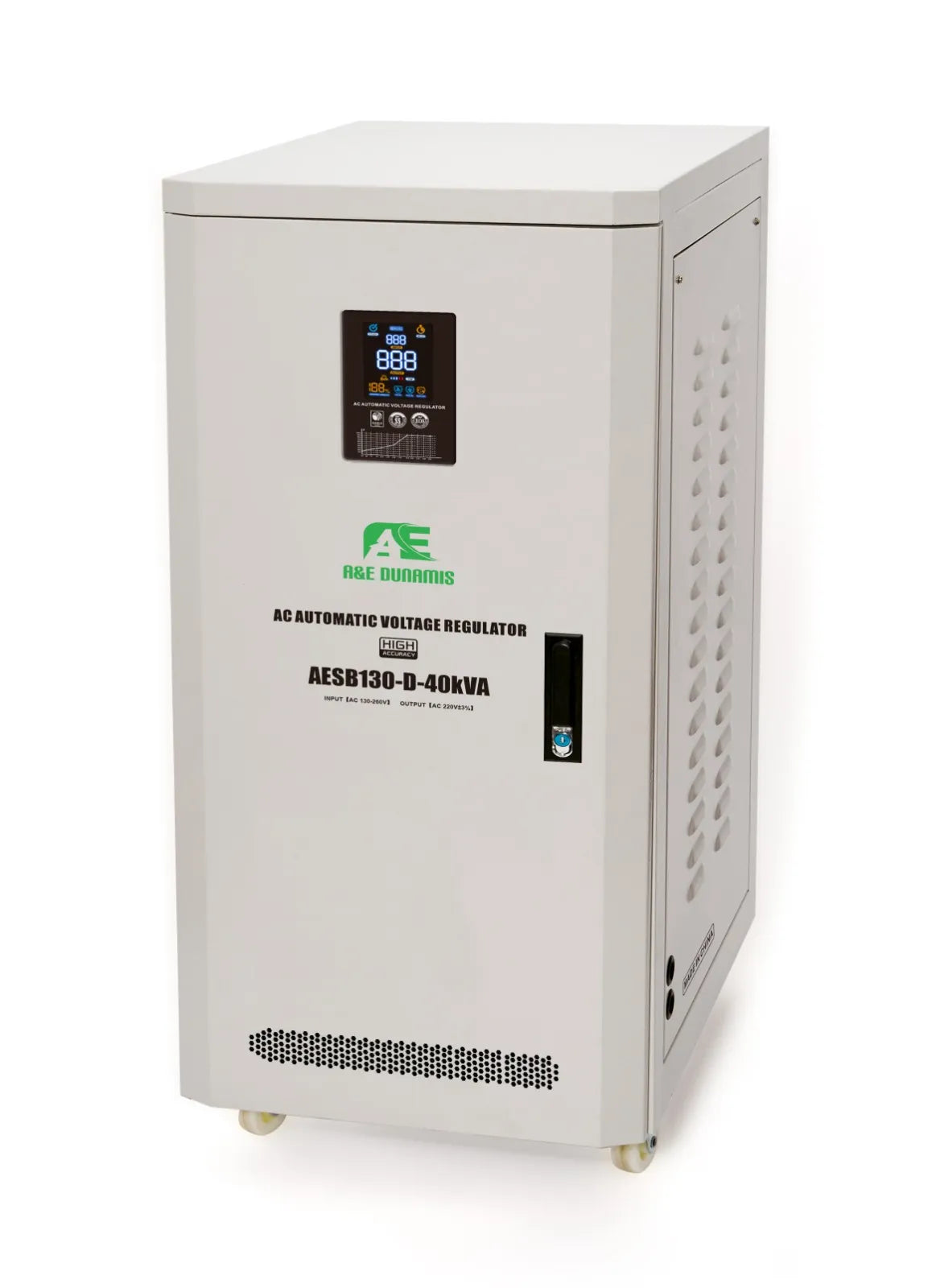 A&E DUNAMIS 50KVA Single-phase Servo Voltage Stabilizer (130V-250V) - AESB130-D-50KVA