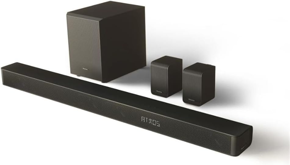 Hisense 5.1.CH 340Watts Dolby atoms Soundbar with Wireless Subwoofer AUD 5100G-AX