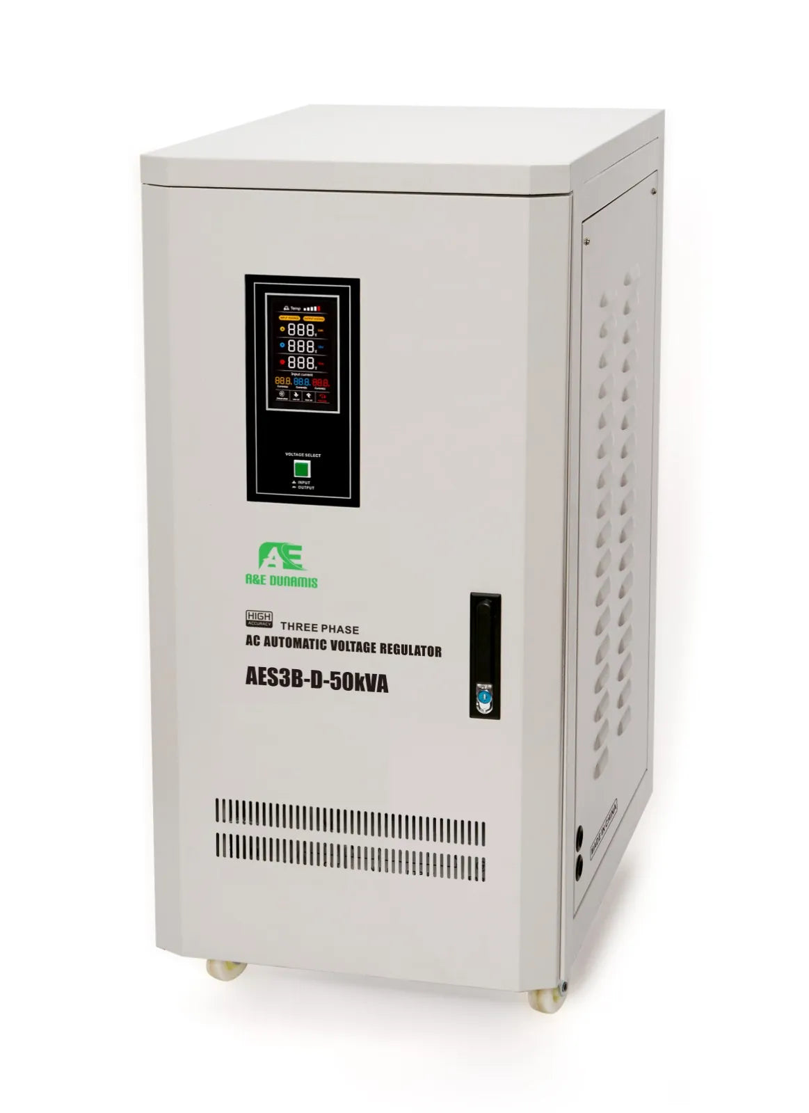 A&E DUNAMIS 50KVA Three-Phase Servo Voltage Stabilizer - AES3B-D-50KVA