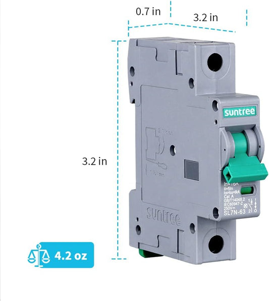 SUNTREE AC Breaker 63 AMPS - 2 POLES SUNBRKAC63AMPS-2P