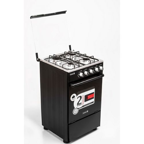 Scanfrost 50X50 4 Gas Burner Standing Cooker With Gas Oven (Black) – CK5400NG