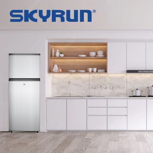 Skyrun 138-Litres Double Door Top Freezer Refrigerator BCD-138K
