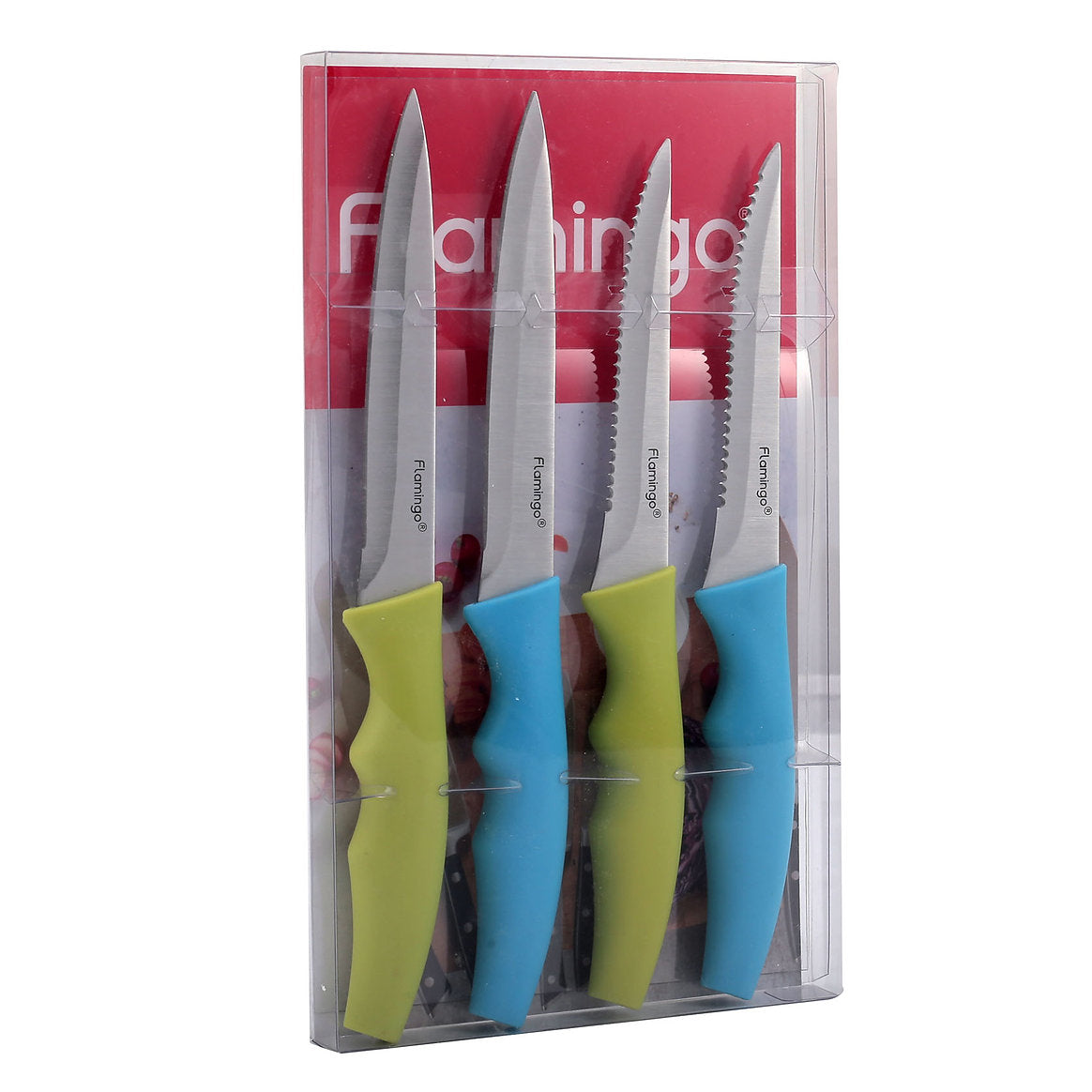 Flamingo 4 Pcs Knife Set, Including 2Pcs Steak Knife + 2 Pcs, FL2009KNFST