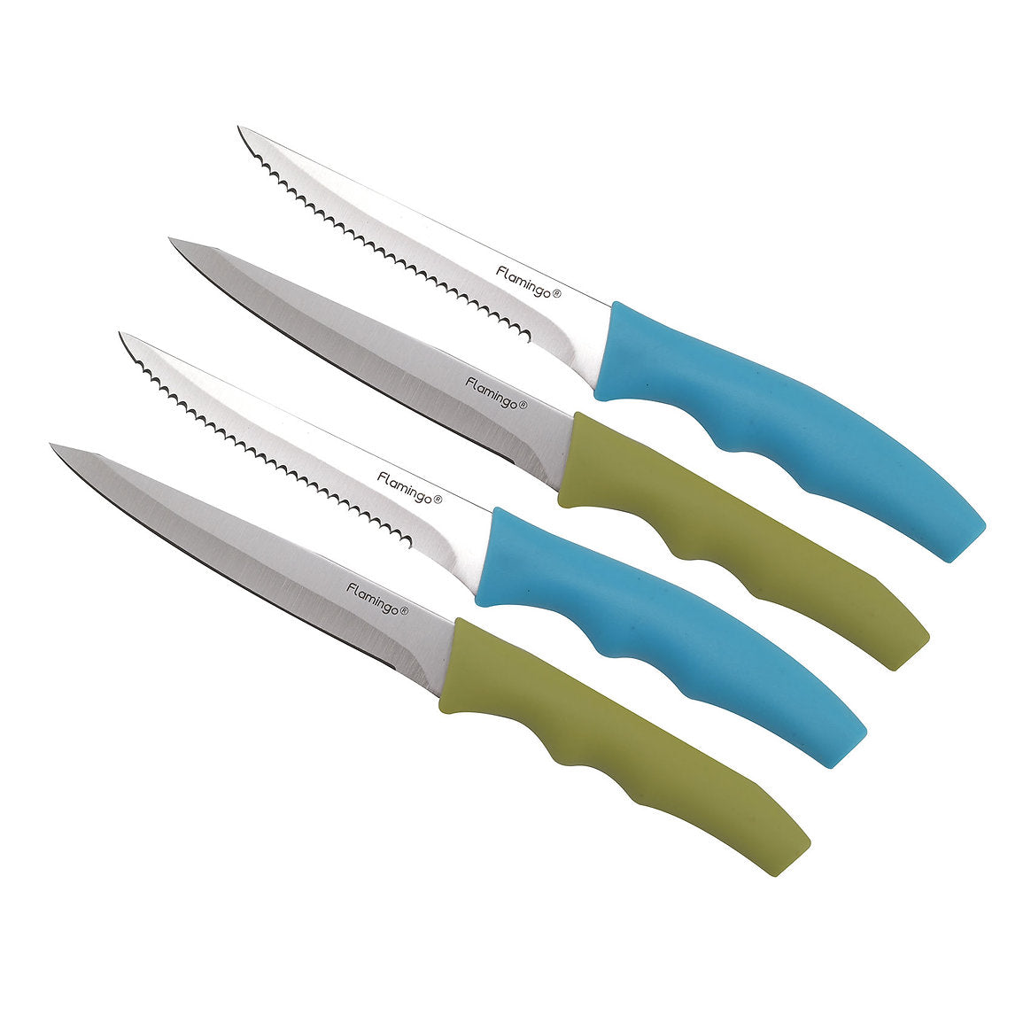 Flamingo 4 Pcs Knife Set, Including 2Pcs Steak Knife + 2 Pcs, FL2009KNFST