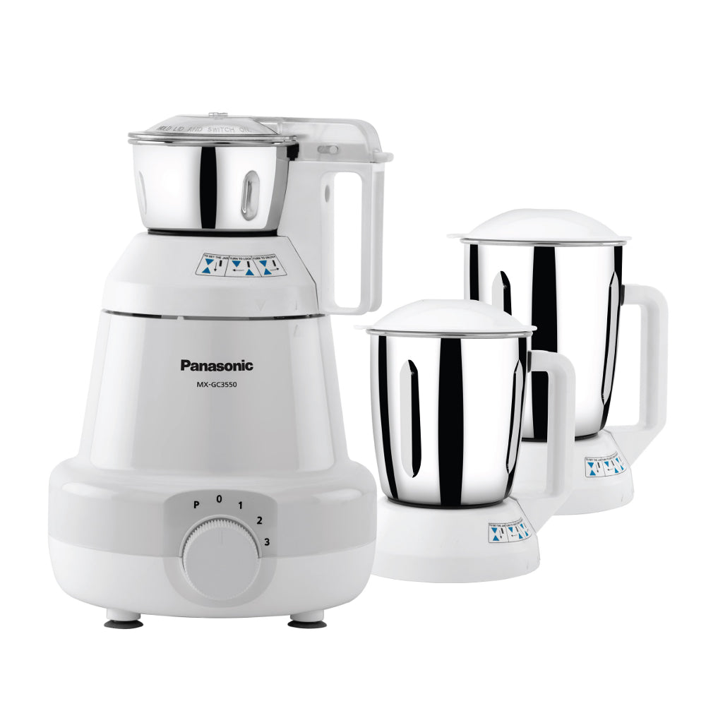 Panasonic 550W 3-Jar Mixer Grinder, MX-GC3550W