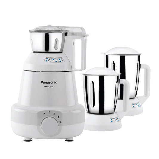 Panasonic 550W 3-Jar Mixer Grinder, MX-GC3550W