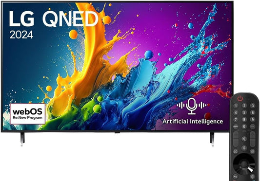 LG 75 Inches QNED AI THINK QUANTUM DOT NANOCELL COLOR TV QNED80T6B