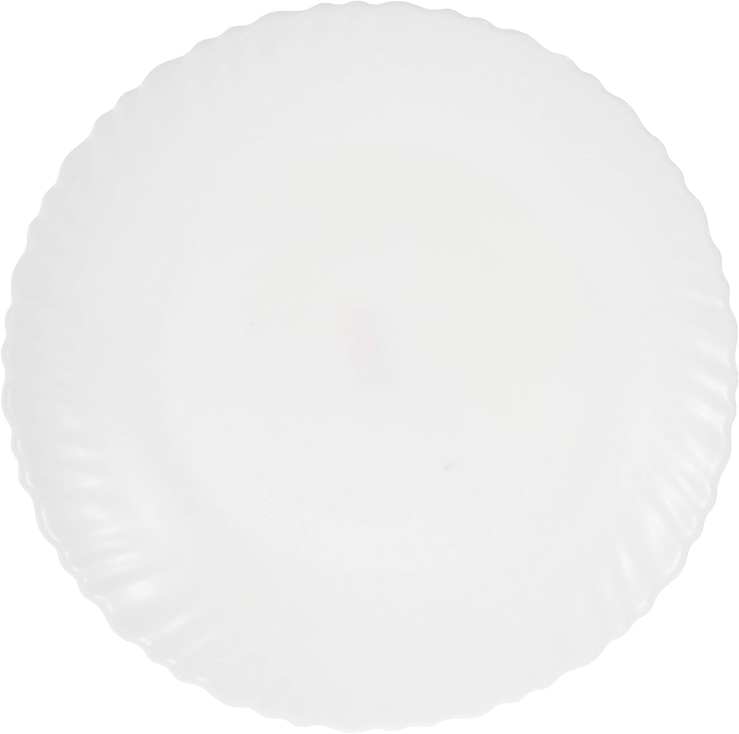 Flamingo Opal Ware Flat Plate Dinnerware  Set, White, 8.5 Inches, FL7301OW, single pcs