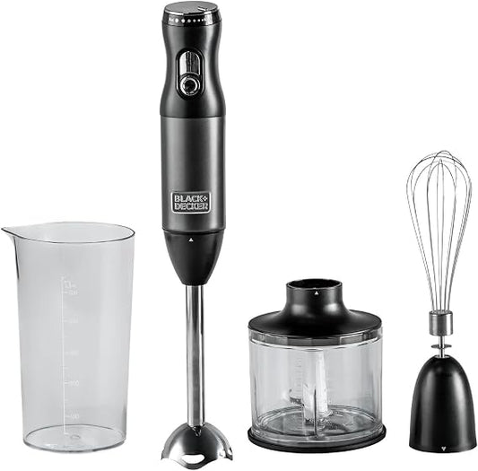 BLACK+DECKER Premium Stainless Steel Hand Blender - 600W Powerful Motor SSHB625-B5