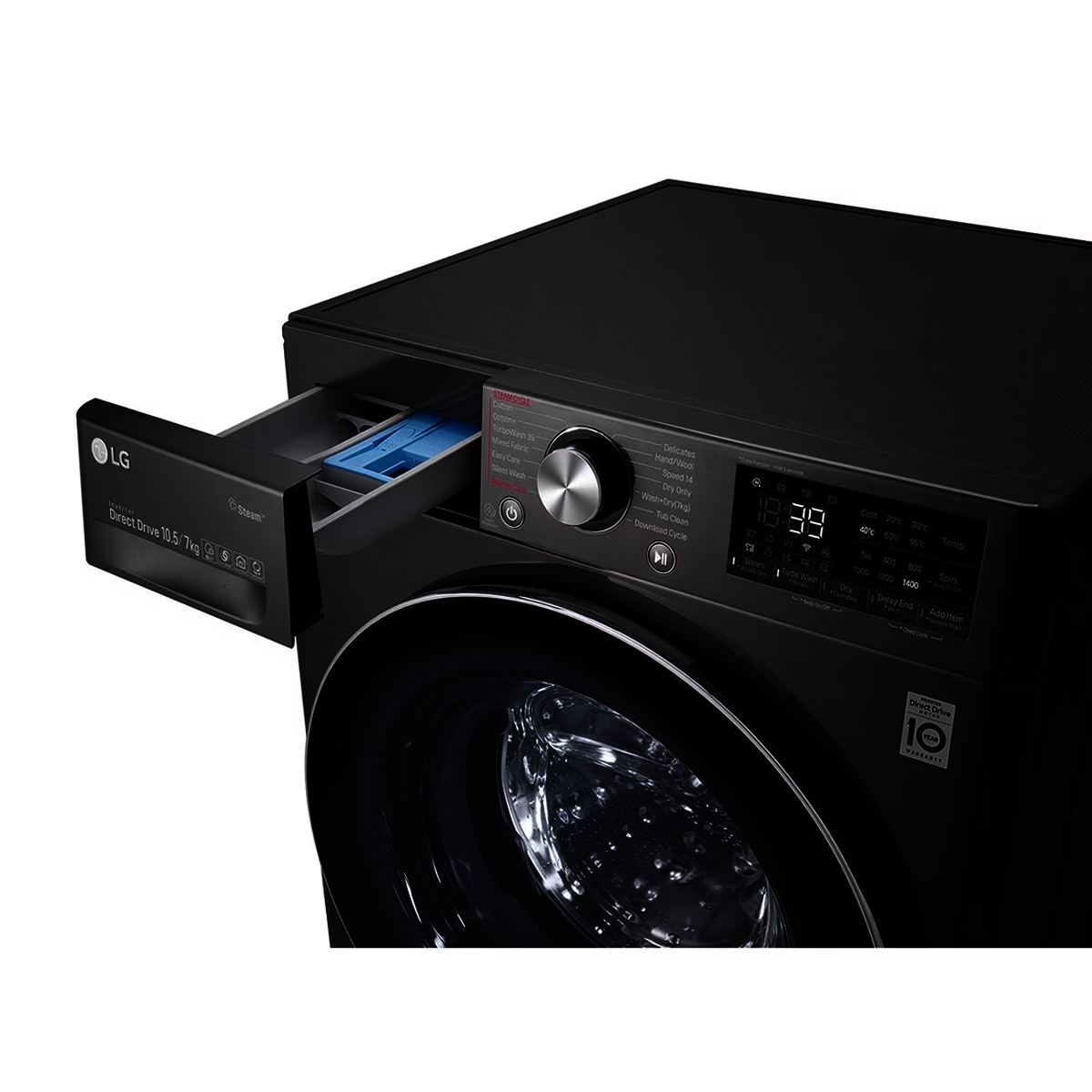LG 10.5/7KG F4V5RGPYJE Front Load Inverter (Wash & Dry) Washing Machine