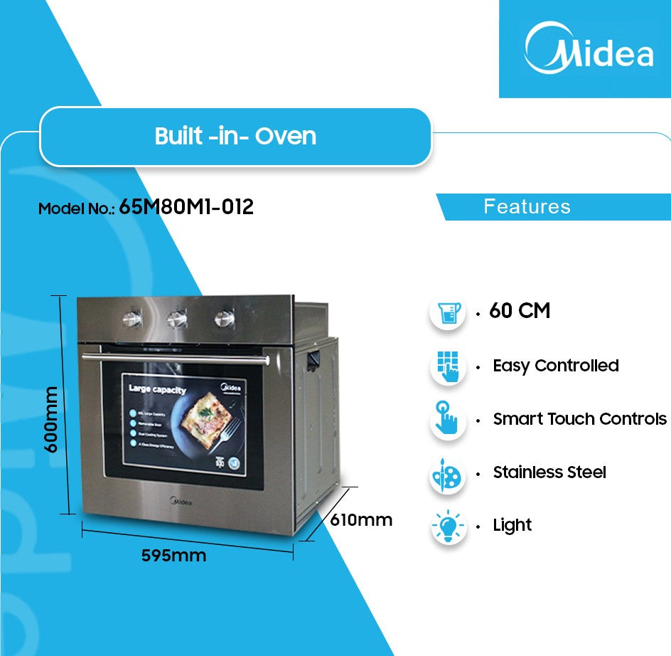 Midea 60cm built-in electric oven 65M80D2-A0