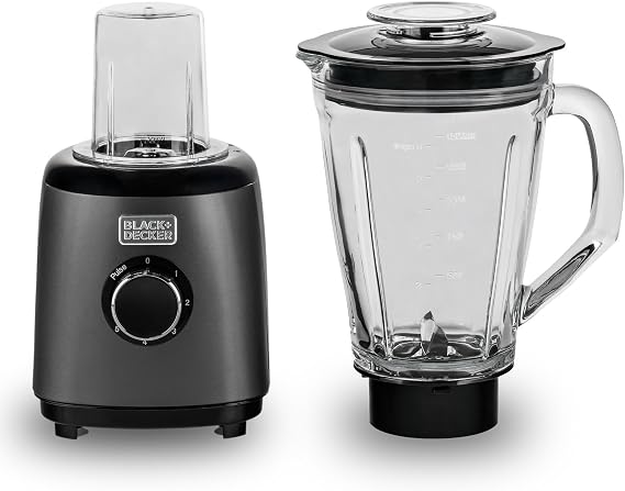 BLACK+DECKER Premium Stainless Steel Blender with Grinder, 500W SSBX525-B5