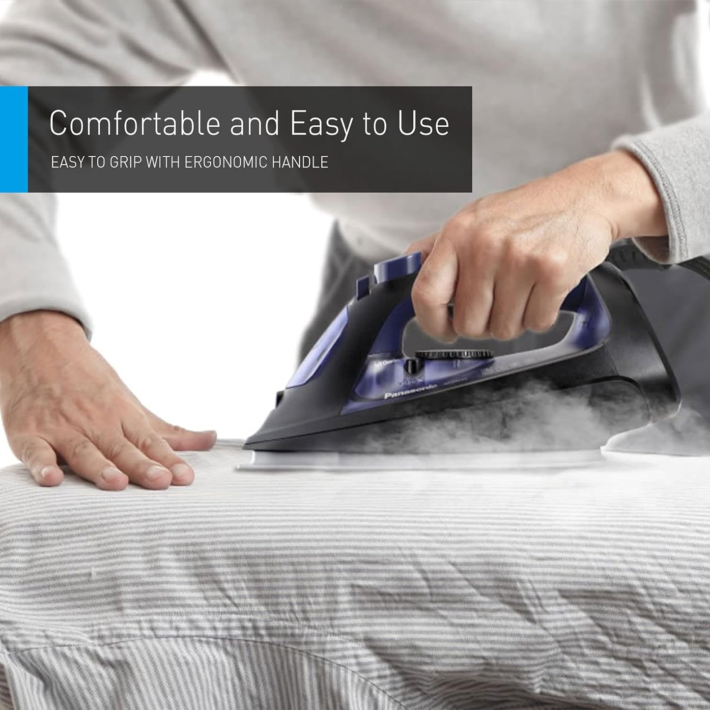 Panasonic NI-U550C Steam Iron with a Durable Design and Big Soleplate