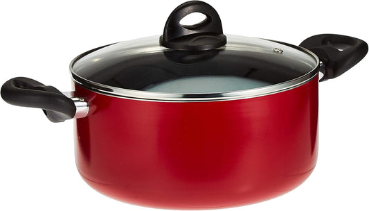 Flamingo Sauce Pot with Glass Lid Material, Red, 28 cm, FL6767SPL