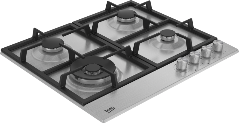 BEKO BUILT-IN 3 GAS + 1 WOK ON STAINLESS STEEL HQAW64225 SX 60CM