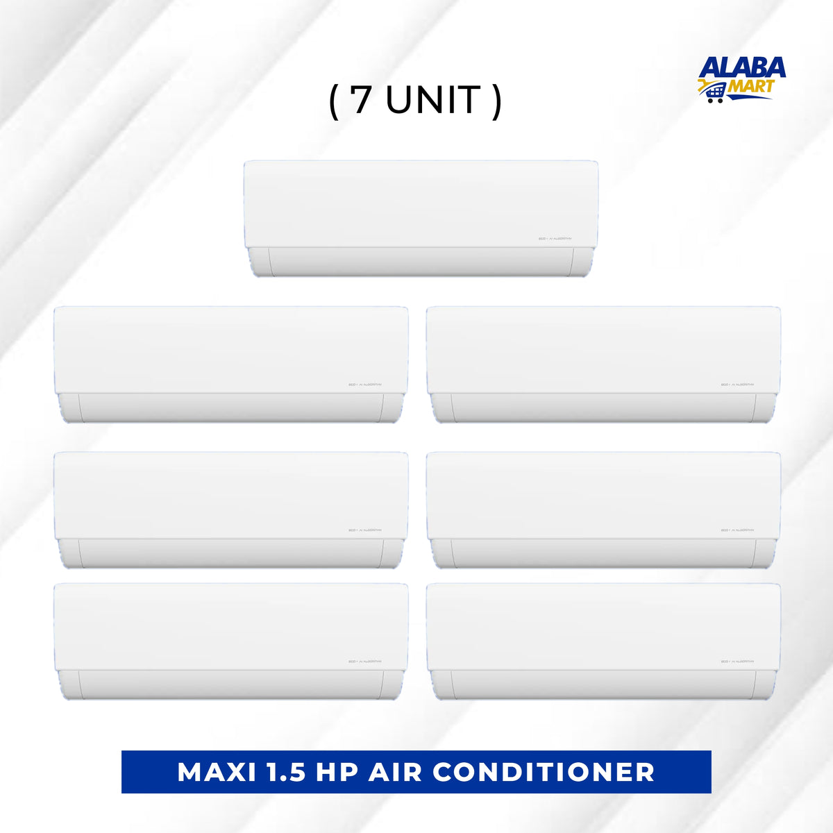 7 UNIT COMBO Maxi 1.5HP inverter Split Air condidition SPLI1.5HPINV. Save ₦42,000! 😱🛒 on this Deal