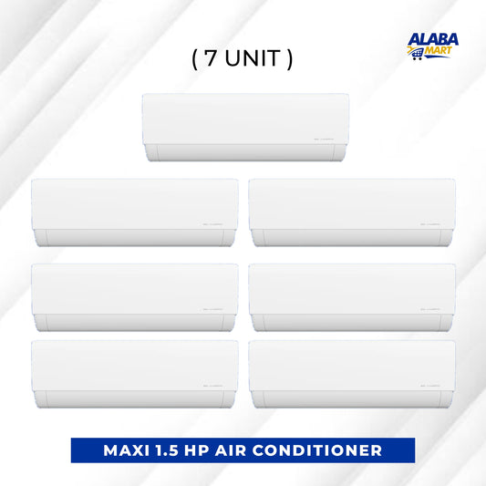 7 UNIT COMBO Maxi 1.5HP inverter Split Air condidition SPLI1.5HPINV. Save ₦42,000! 😱🛒 on this Deal