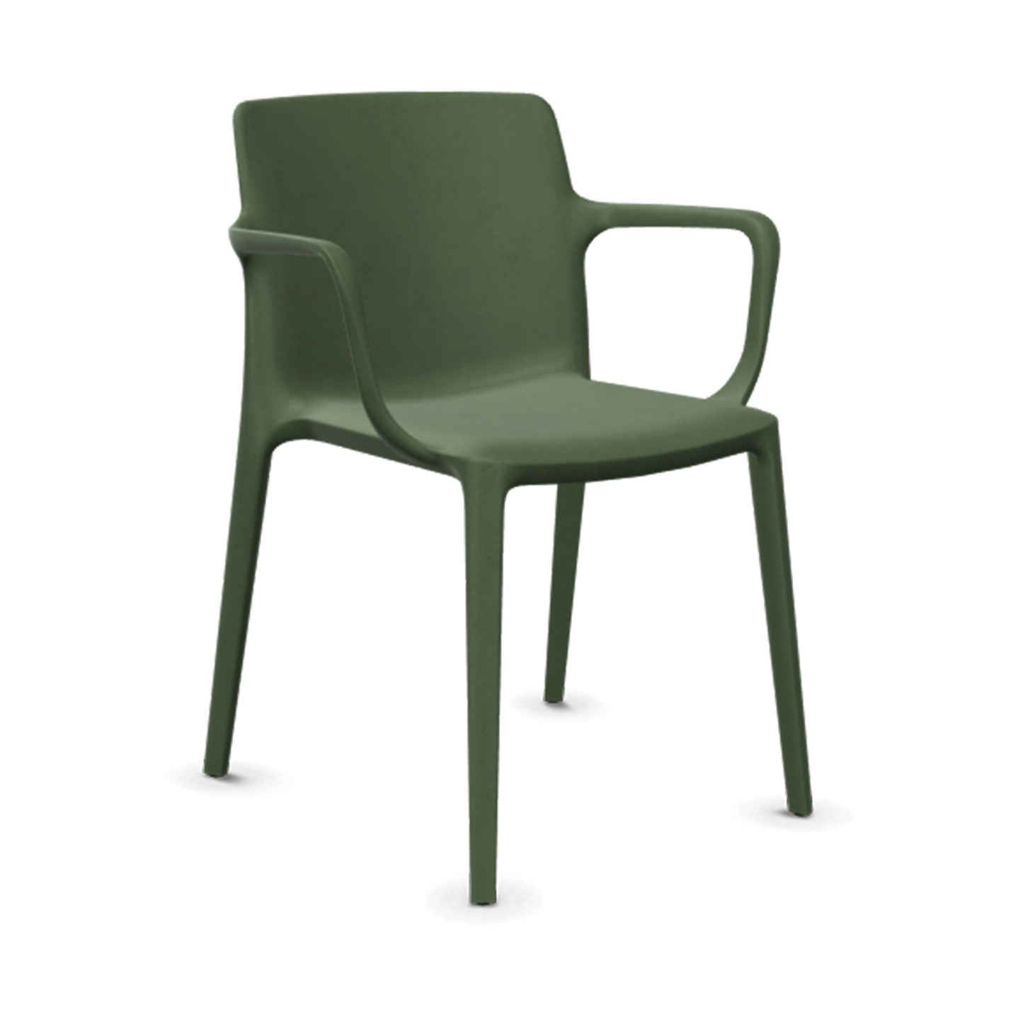 Actiu Fluit Chair with Arms - Green ACTFL16001044P18