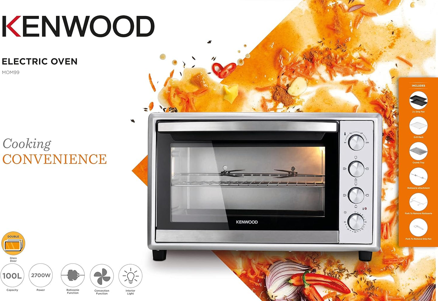 KENWOOD MOM99.000SS 100 Liters Electric Oven