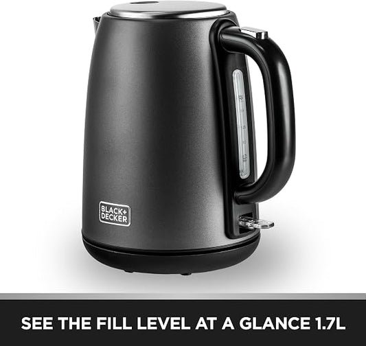 BLACK+DECKER 1.7L Premium Stainless Steel Electric Kettle SSJC175-B5