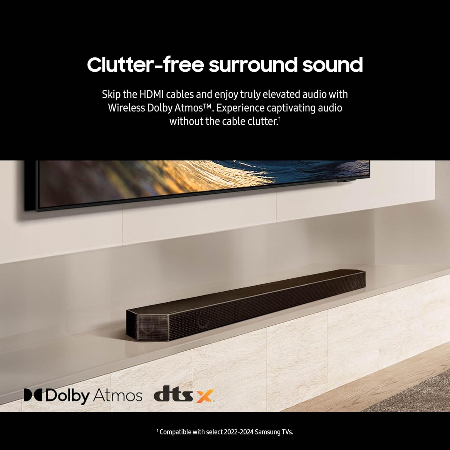 Samsung 11.1.4Ch Sound Bar Top side speakers 8 Subwoofer HW-Q990D/KE