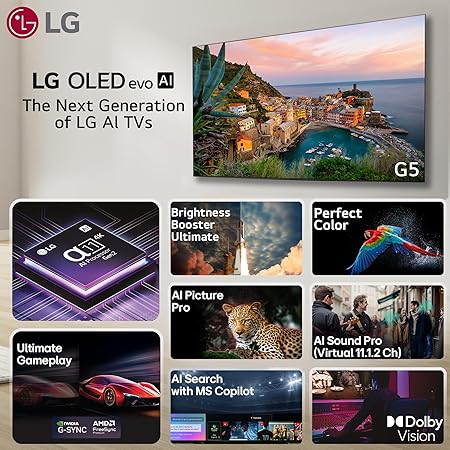LG 97 Inches OLED G5 Series 4K Ultra HD Smart webOS OLED TV OLED 97G56LA