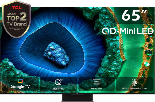 TCL 65 Inch Smart 4K QD-Mini LED HDR Google TV 65C855