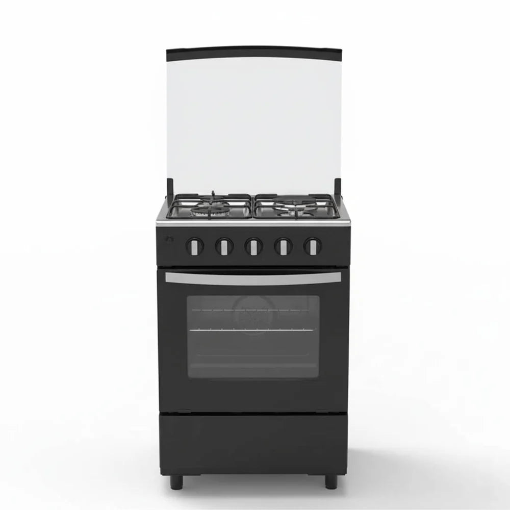 AEON 4 BURNER GAS COOKER 60X60 4G BLACK  AGC6040R
