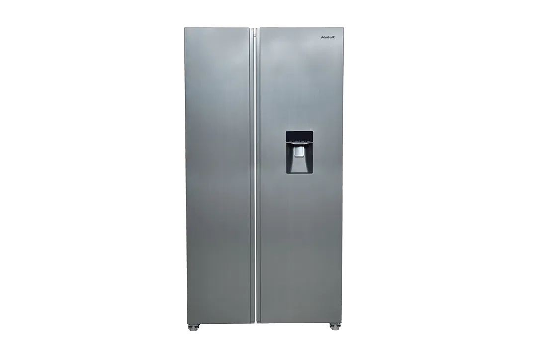 Admiral 660L No Frost Side-by-Side Refrigerator with Water Dispenser Silver, ADF660SS