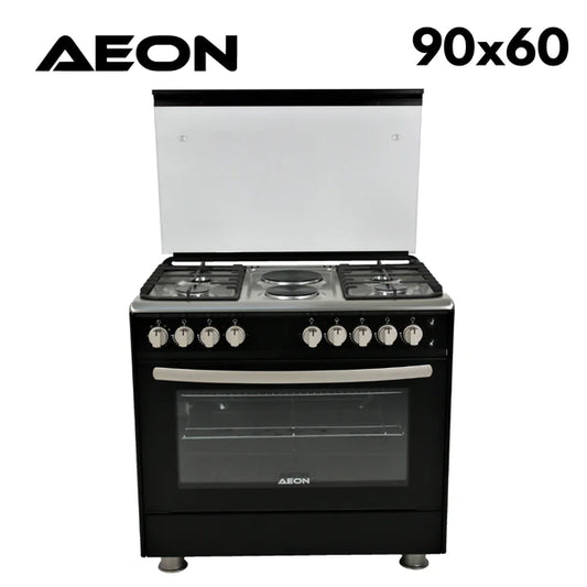 AEON 4G+2G STANDING BURNER  COOKER 90X60 INOX  FF9422S
