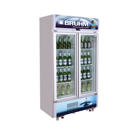 Bruhm  570Litres Double Door Beverage Chiller Refrigerator BBD-609M