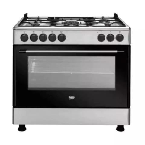 Beko 90X60 4 GAS + 1 Electrical Standing Cooker with Gas Hob & Gas Oven BGGS900