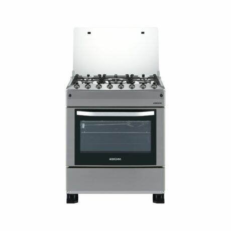 Bruhm 76x60 5 Burner Gas Cooker Stainless steel and double glass oven BGC-8650SS