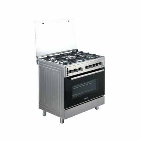 Bruhm 90x60 5 Burner Gas Cooker Stainless steel and double glass oven BGC-9650SS