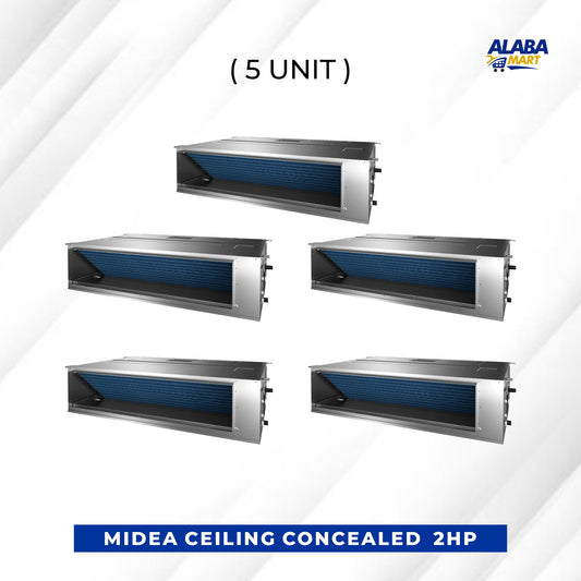 5 UNIT COMBO MIDEA 2HP INVERTER CEILING CONCEALED AIR CONDITIONER MTIU-18HWFNX (COMMERCIAL DUCT). Save ₦184,800! 😱🛒 on this Deal
