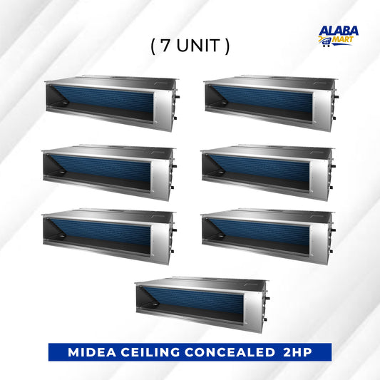 7 UNIT COMBO MIDEA 2HP INVERTER CEILING CONCEALED AIR CONDITIONER MTIU-18HWFNX (COMMERCIAL DUCT). Save ₦258,720! 😱🛒 on this Deal