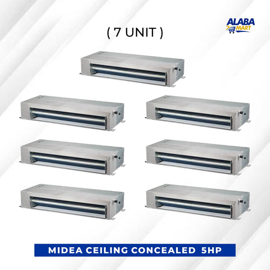 7 UNIT COMBO MIDEA 5HP INVERTER CEILING CONCEALED AIR CONDITIONER MTJ-48CWFN8 (COMMERCIAL DUCT). Save ₦403,200! 😱🛒 on this Deal