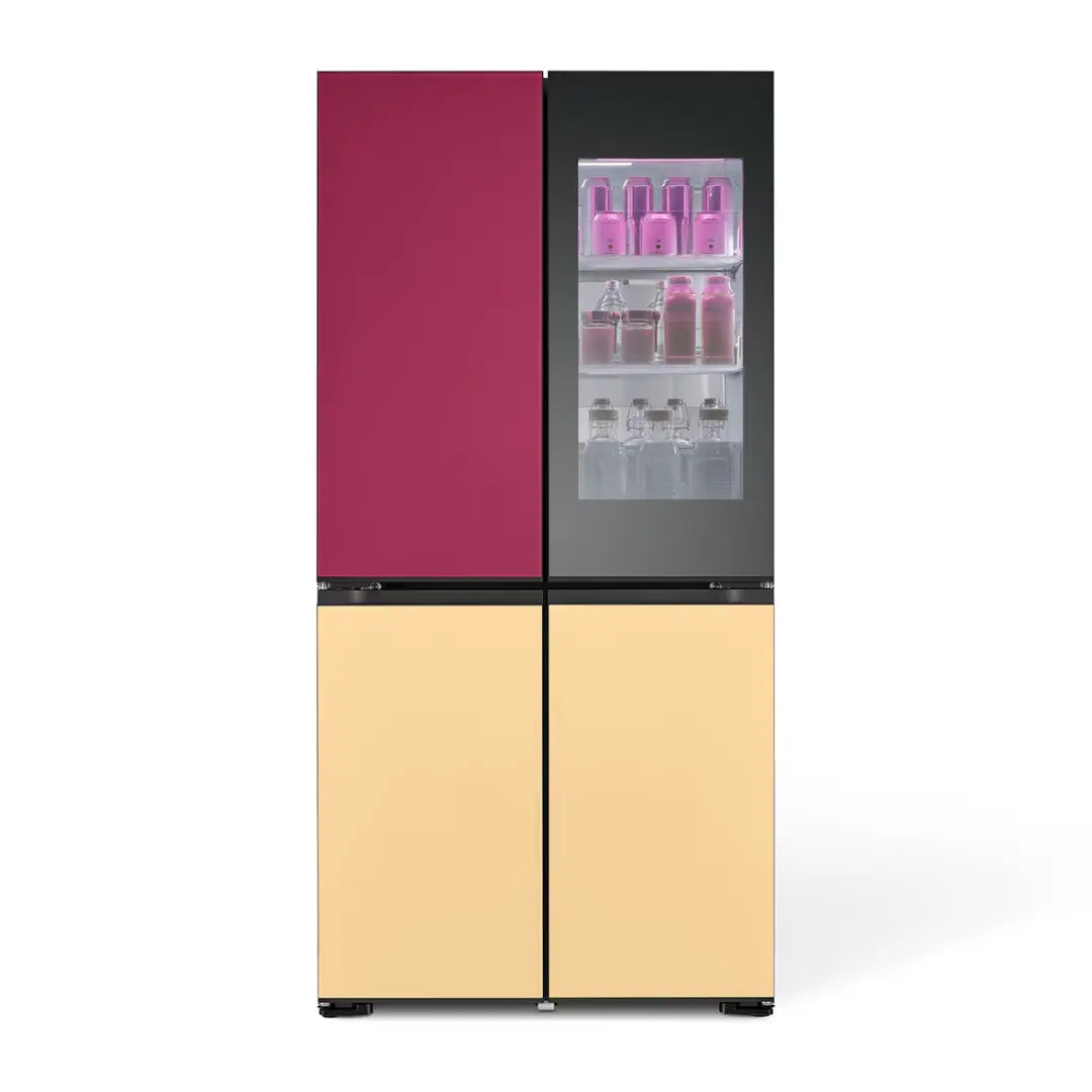 LG Cross Door Refrigerator 671L (GR-A24FDMMB) InstaView, MoodUP®, Objet Collection
