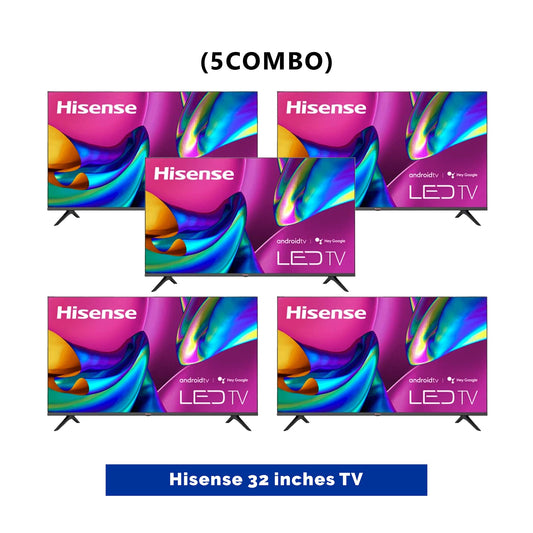 5 UNIT COMBO HISENSE 32 Inches LED SMART TV 32A4K with Free wall bracket  Save ₦37,800! 😱🛒 on this Deal